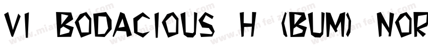 VI Bodacious H (Bum) Normal字体转换
